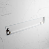 MONDIAZ EASY Nis 149,5x29,5cm in solid surface kleur Clay | Talc. 1 vak  geschikt voor in- of opbouw